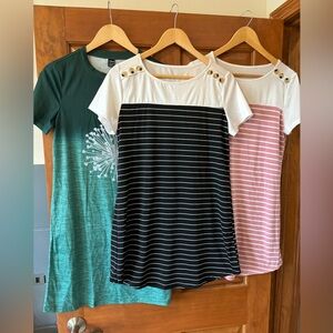 SHEIN T-Shirt Dress Bundle of 3 dresses 👗